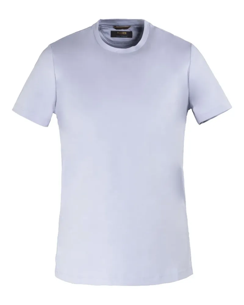 MOORER T-Shirt mit Rundhalsausschnitt - Weiß Weiß