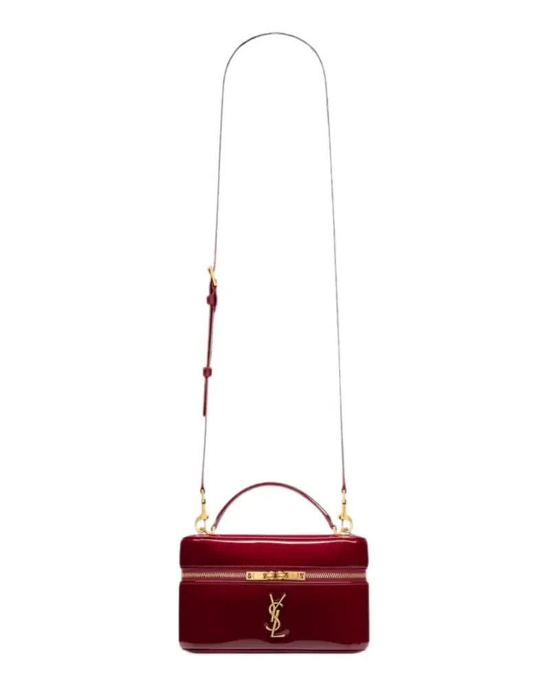 Saint Laurent Gaby Kosmetiktasche aus Lackleder - Rot Rot