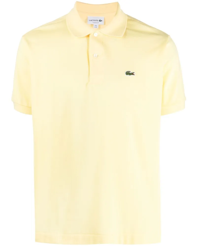Lacoste Poloshirt mit Logo-Patch - Gelb Gelb