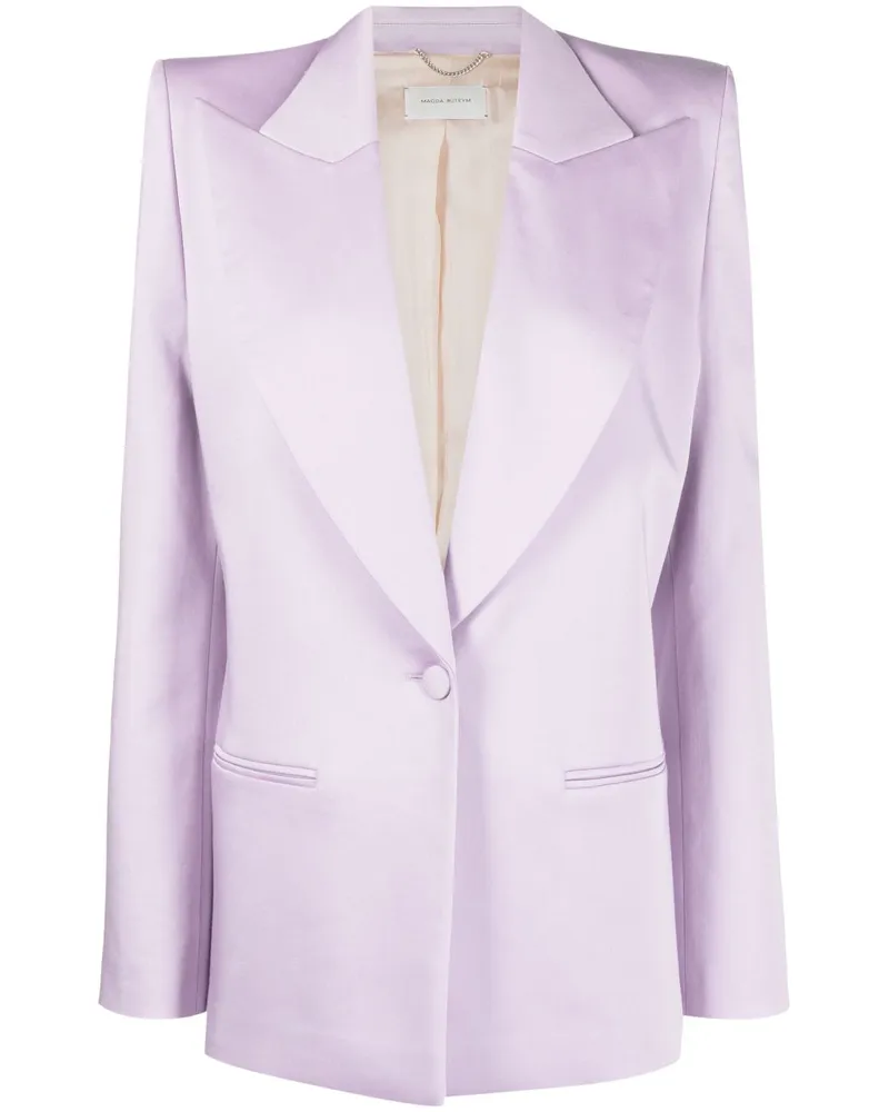 Magda Butrym Einreihiger Blazer - Violett Violett