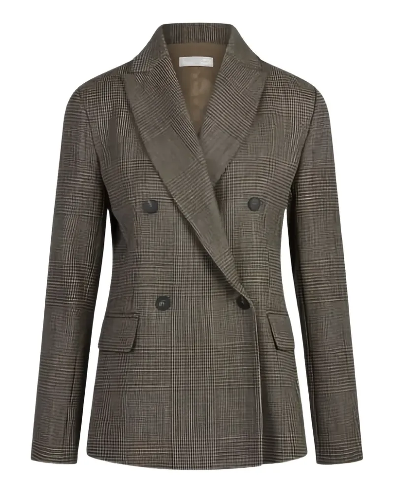 Antonelli Firenze Prince-of-Wales checked double-breasted blazer - Braun Braun