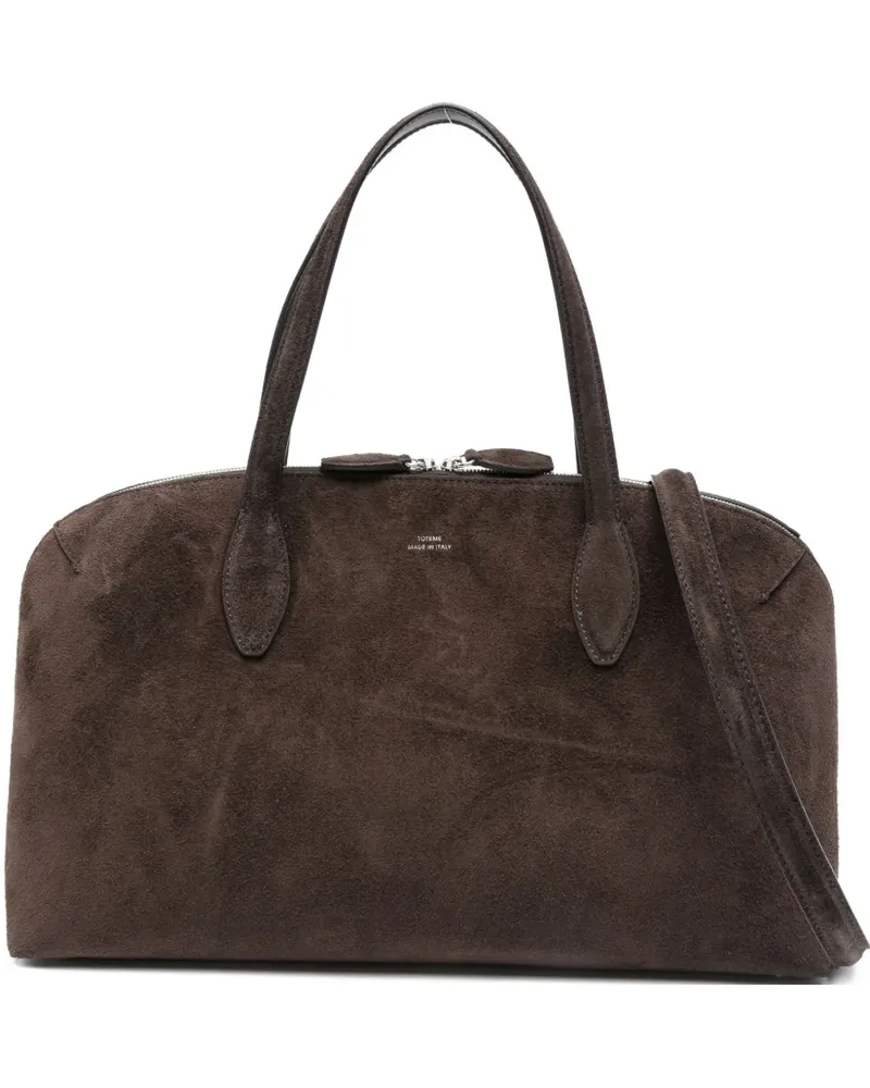 Totême Mittelgroße Tote Bag aus Wildleder - Braun Braun