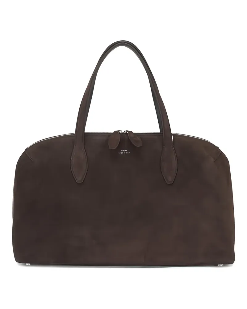 Totême Mittelgroße Tote Bag aus Wildleder - Braun Braun