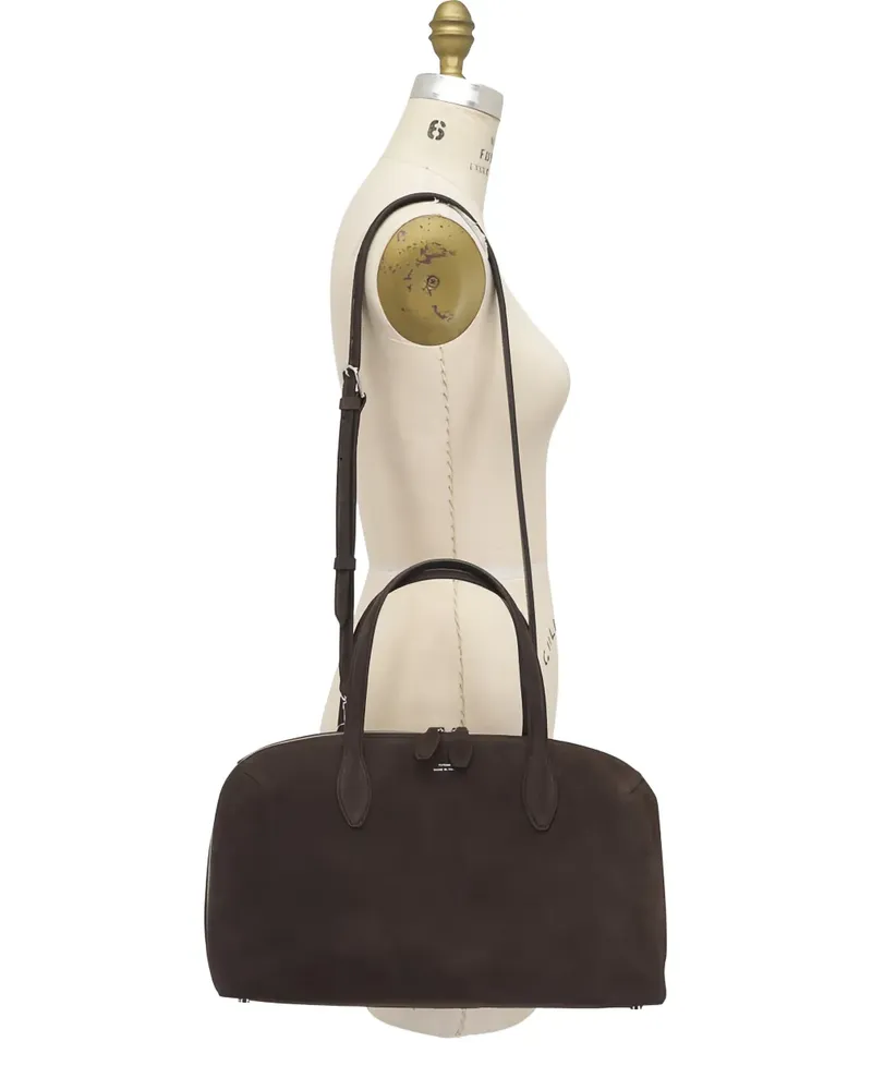 Totême Mittelgroße Tote Bag aus Wildleder - Braun Braun