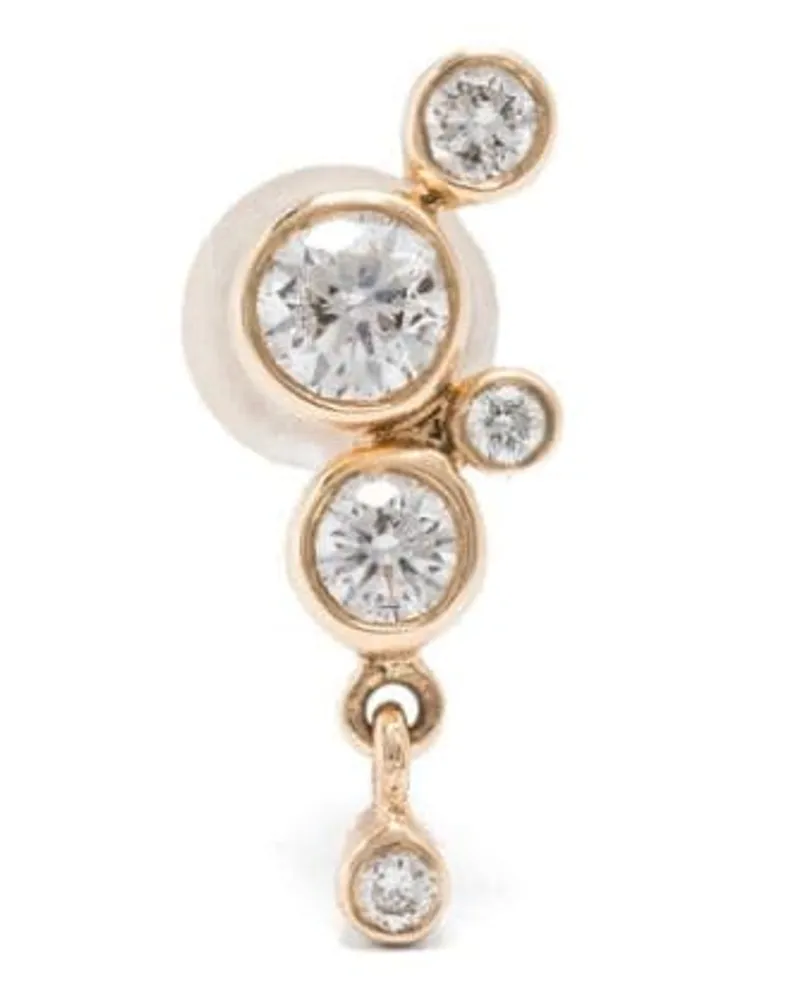 Maria Black 14kt Hepburn Gelbgoldohrstecker mit Diamanten Gold