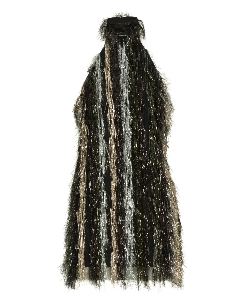 Taller Marmo Sylvia Neckholder-Minikleid mit Metallic-Fransen - MULTICOLOR Multicolor