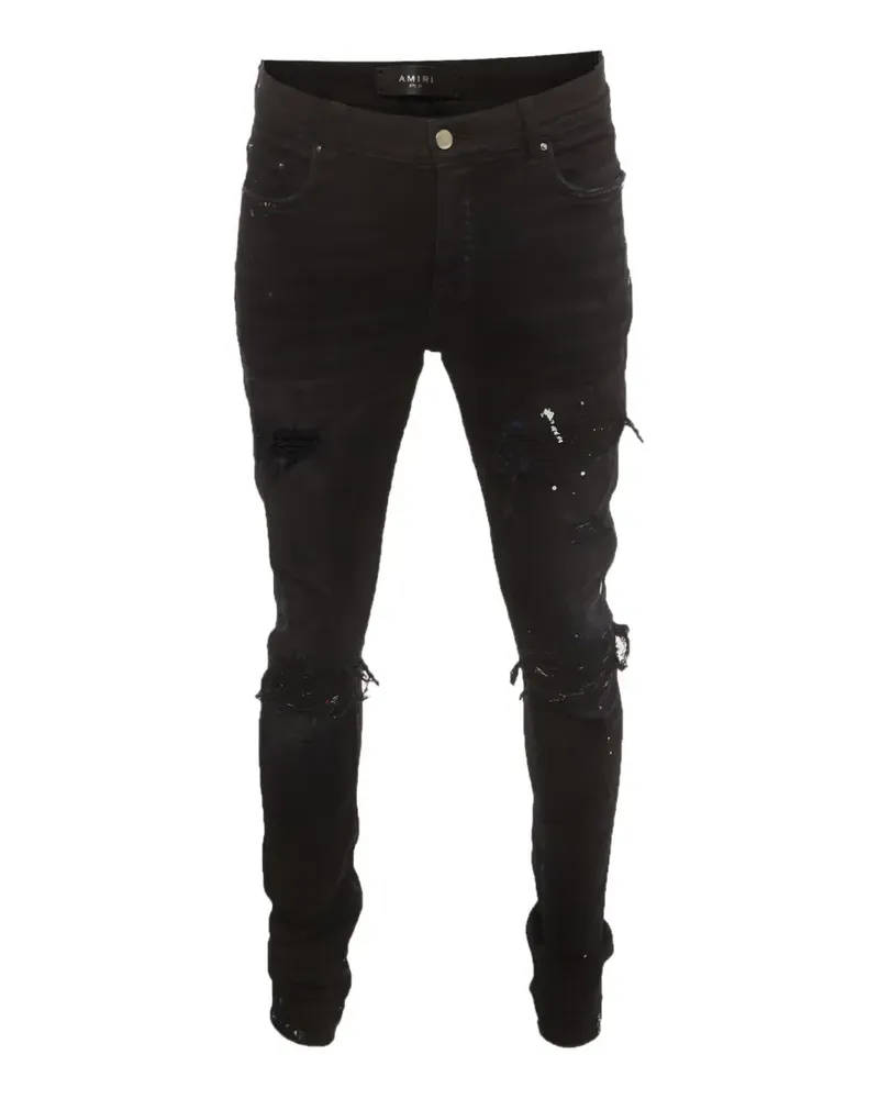 Amiri MX1 paint-splatter jeans - Schwarz Schwarz