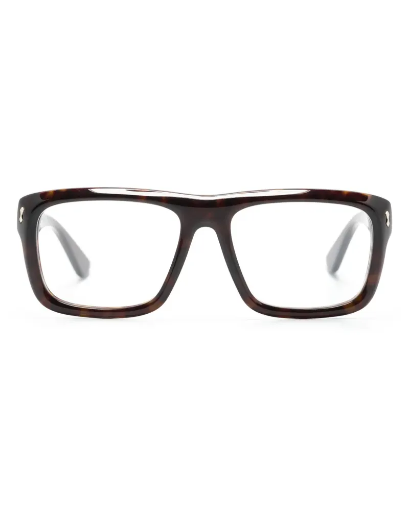 Gucci Eckige GG1462O Brille in Schildpattoptik - Braun Braun