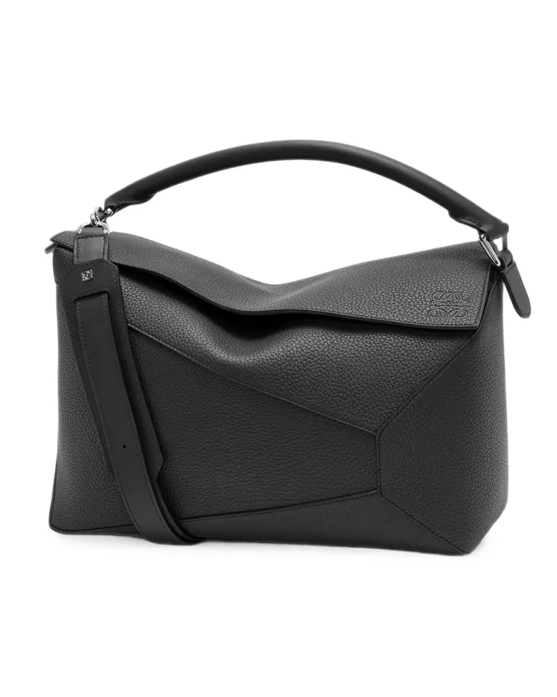 Loewe Große Puzzle Tote Bag - Schwarz Schwarz