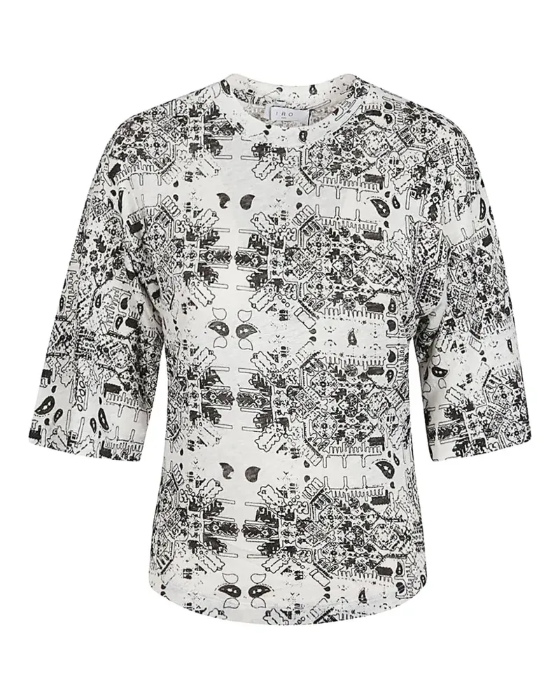 IRO Walia patterned T-shirt - Weiß Weiß