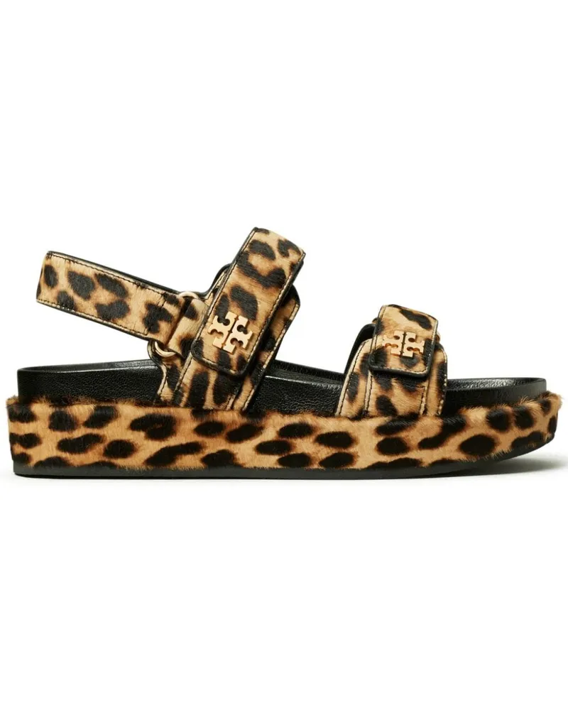 Tory Burch Kira Sandalen mit Leoparden-Optik - Nude Nude