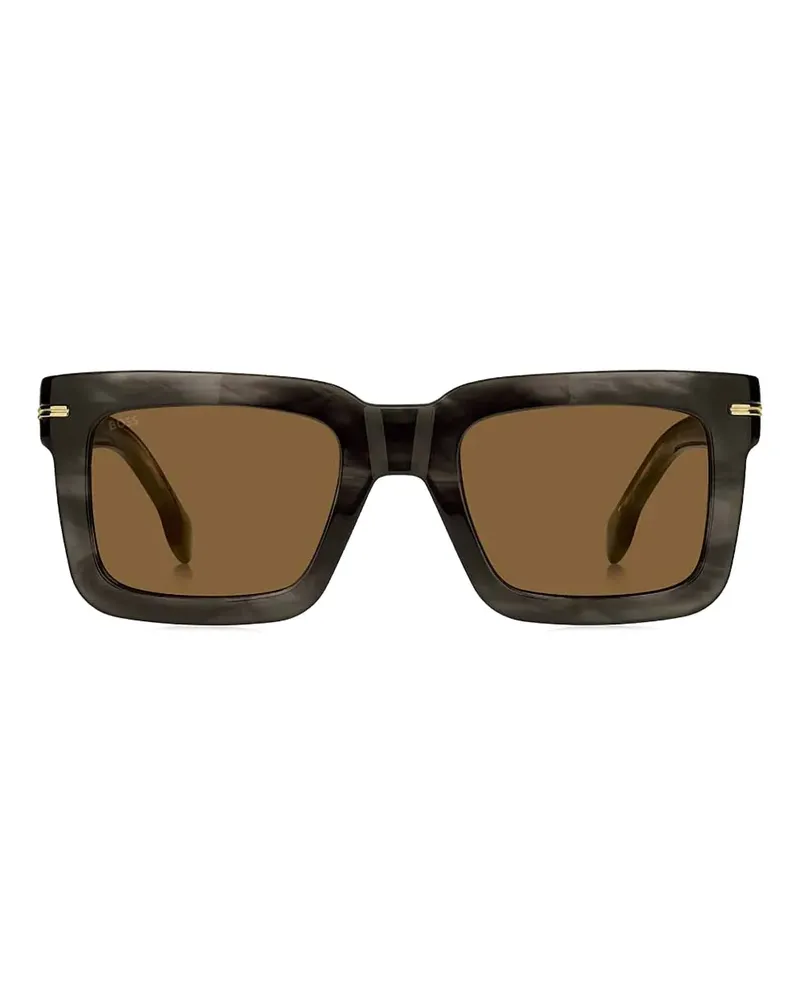 HUGO BOSS Sonnenbrille in Schildpattoptik - Grün Grün