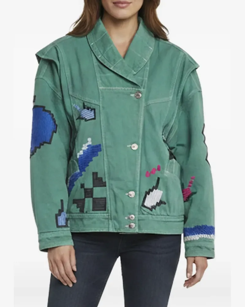 Isabel Marant Erial Jacke - Grün Grün