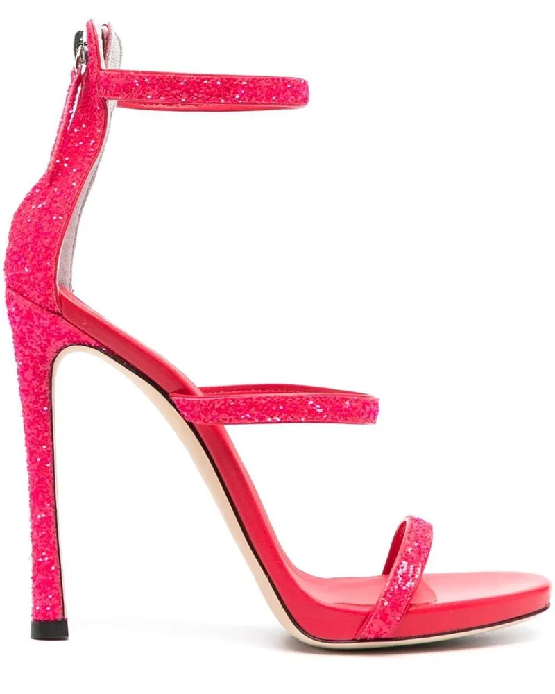 Giuseppe Zanotti Harmony Sandalen mit Glitter - Rosa Rosa