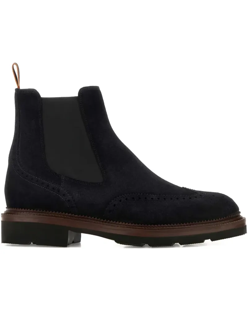 Santoni suede chelsea boots - Blau Blau