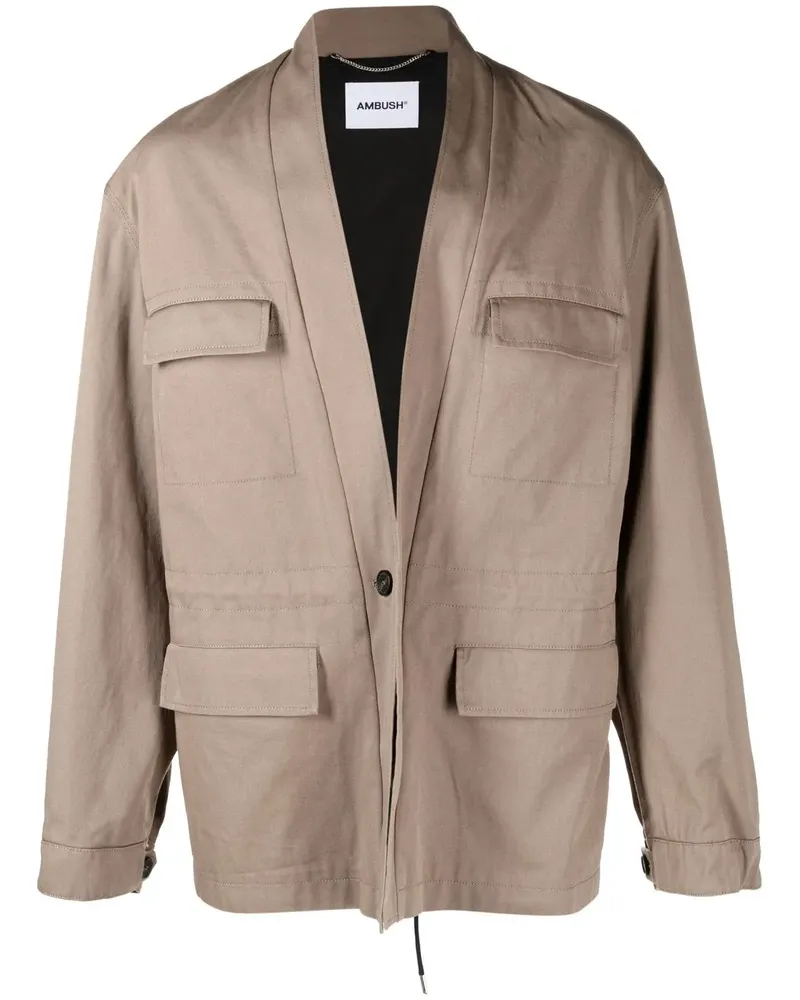 AMBUSH Jacke mit Kordelzug - Braun Braun