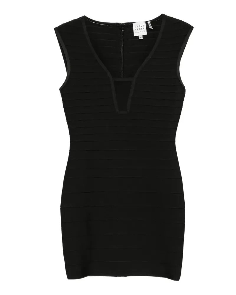 Hervé Léger Bella Minikleid - Schwarz Schwarz