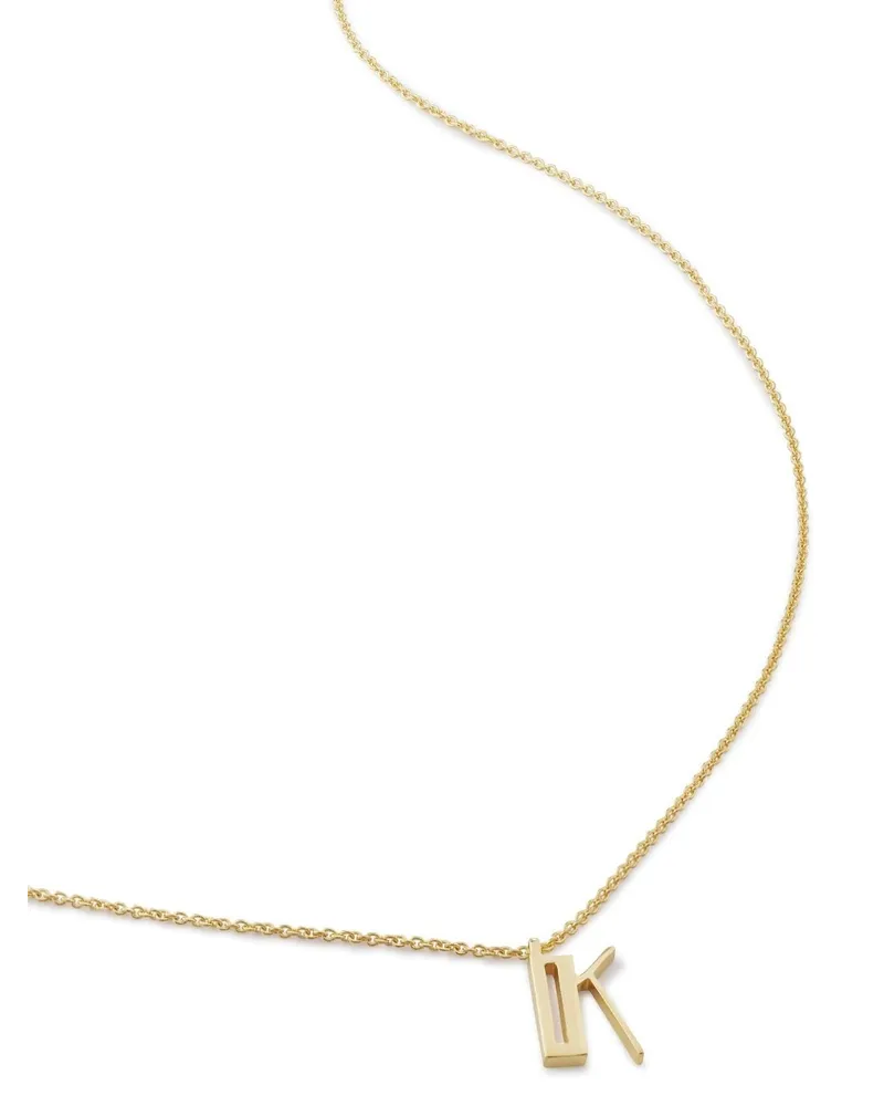 Monica Vinader Alphabet K Halskette - Gold Gold