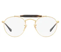 Klassische Pilotenbrille - Weiß