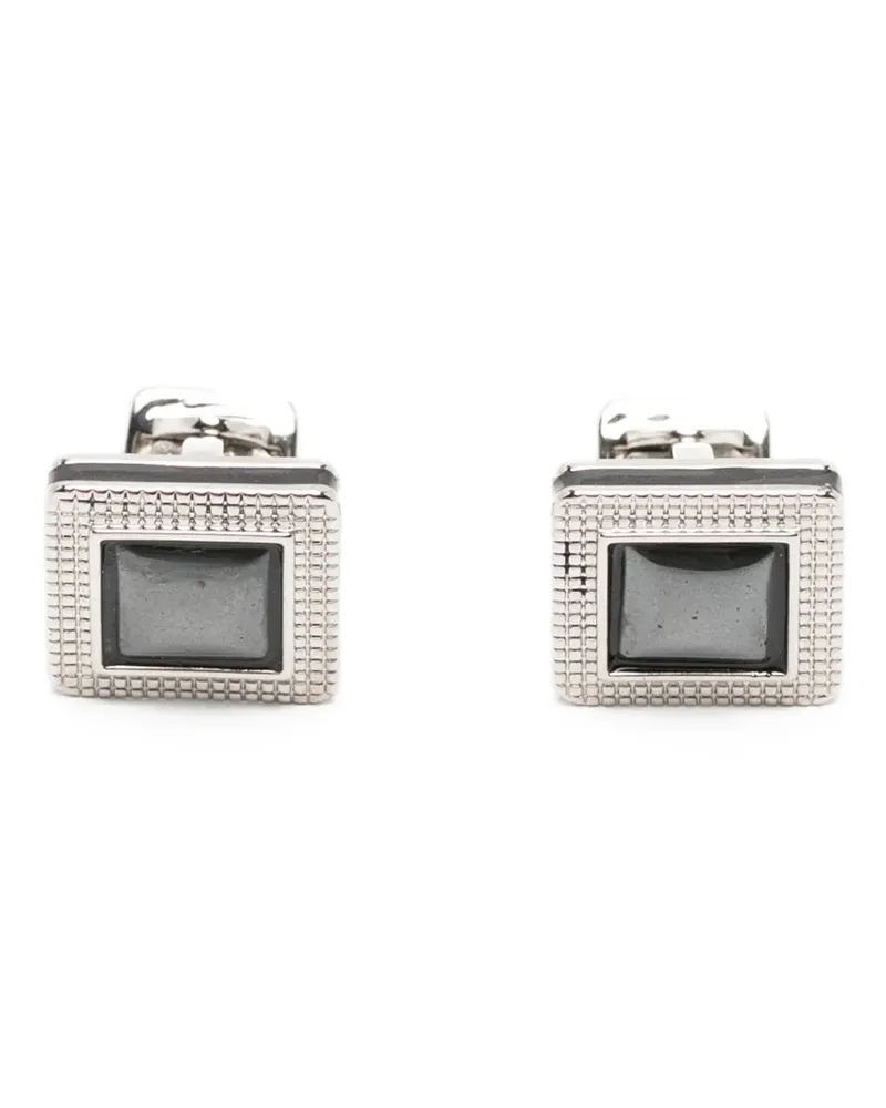 Tateossian Duo Cabachon cufflinks - Silber Silber