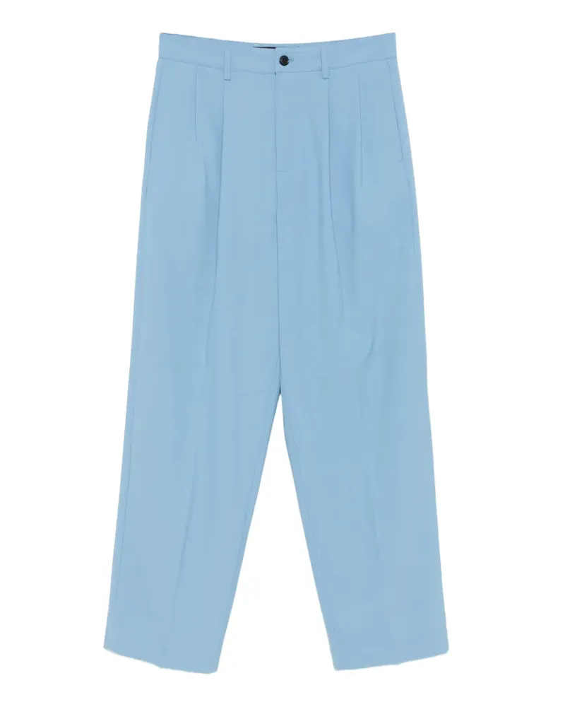 Department 5 Whisky pleated straight-leg trousers - Blau Blau