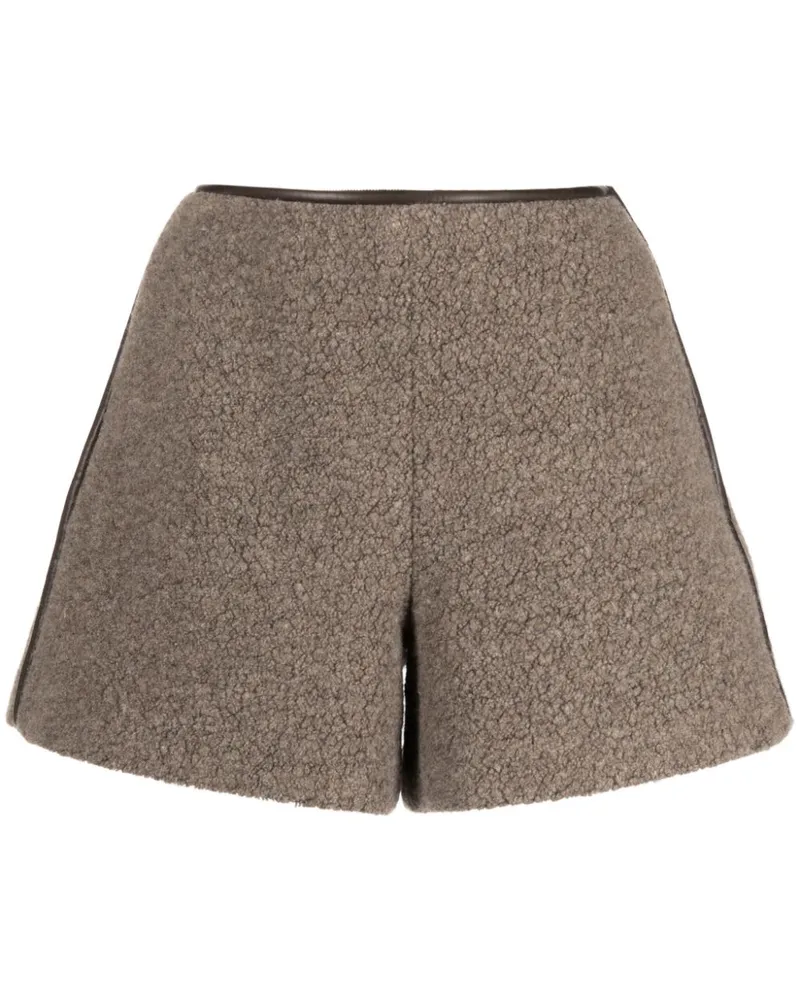 GOODIOUS Shorts aus Shearling - Braun Braun