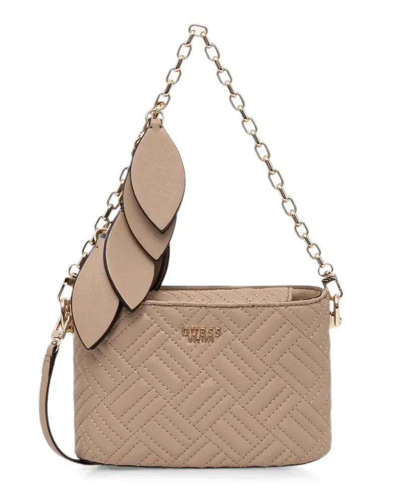 Guess mini Enisa quilted shoulder bag - Nude Nude
