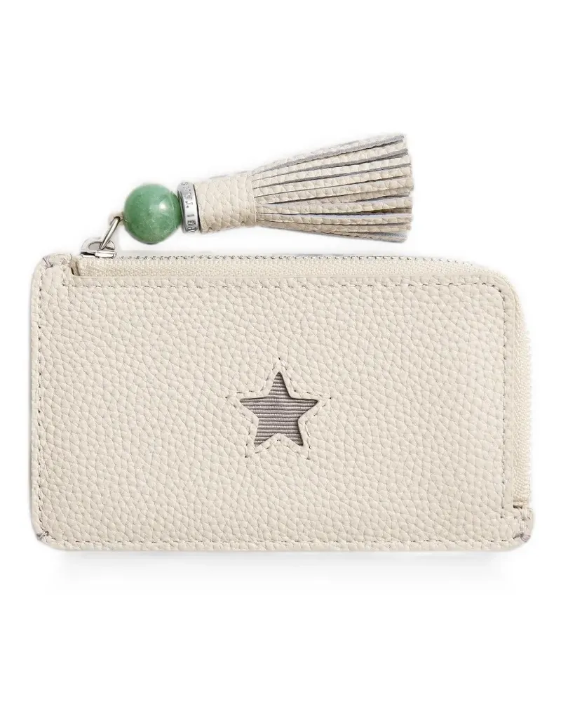 Shanghai Tang Tang star zip-fastening cardholder - Weiß Weiß