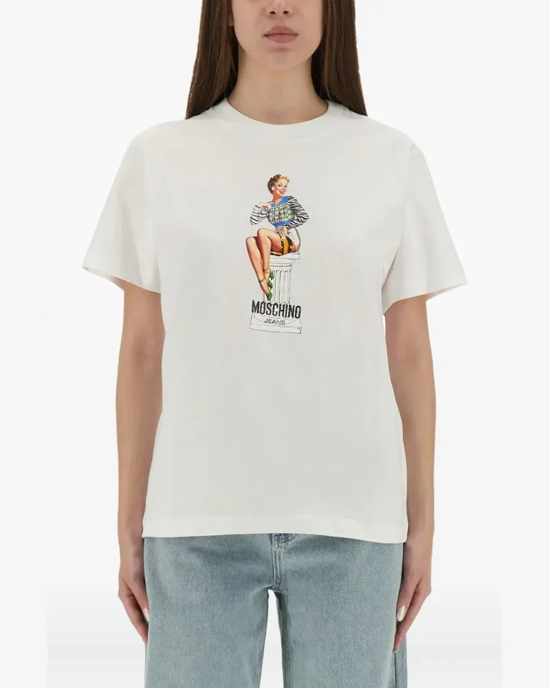 Moschino graphic print T-shirt - Weiß Weiß