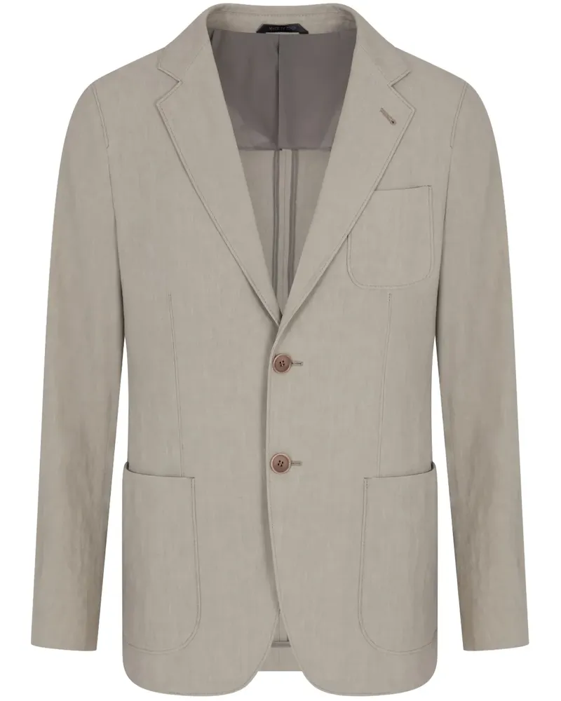Giorgio Armani Sakko aus Leinen - Nude Nude
