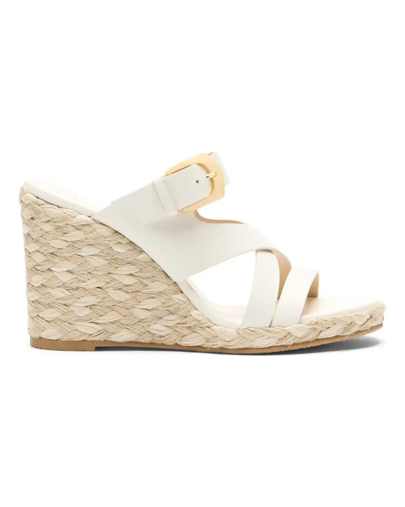 Stuart Weitzman Sai buckled espadrille - Weiß Weiß