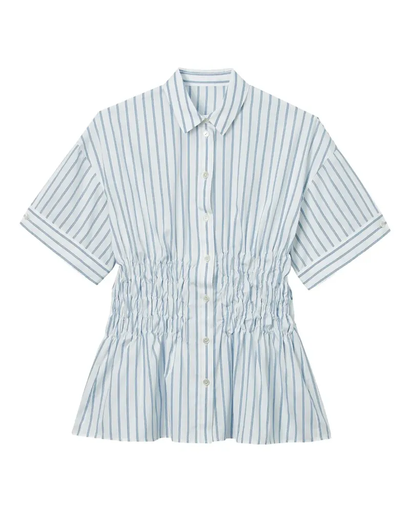 ENFÖLD Gestreiftes Poloshirt - Weiß Weiß