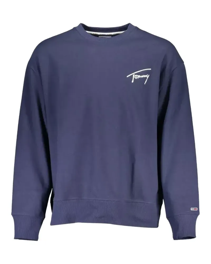 Tommy Hilfiger logo-embroidered sweater - Blau Blau