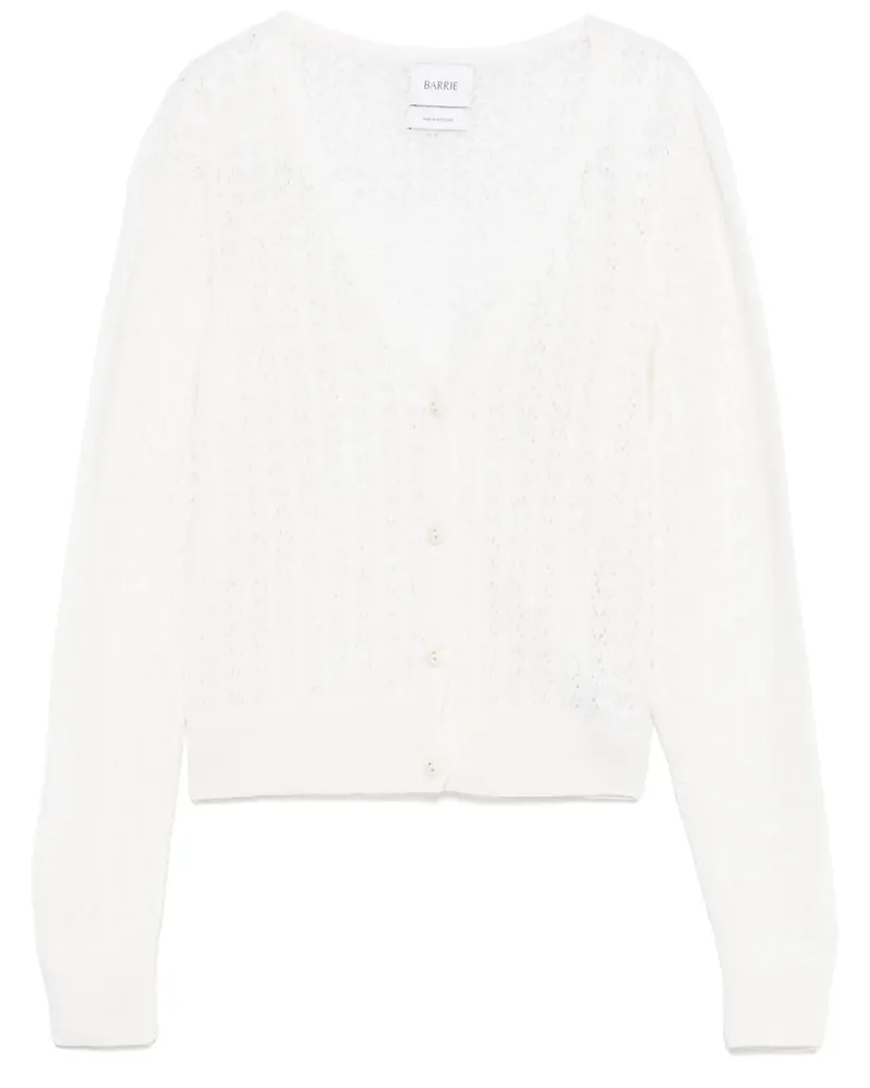 Barrie Cardigan aus Kaschmir - Weiß Weiß
