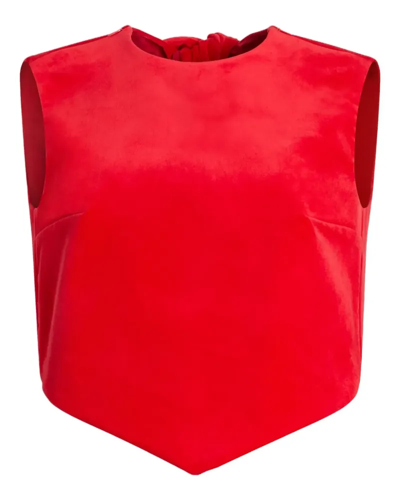 Patou Top mit Schleifendetail - Rot Rot