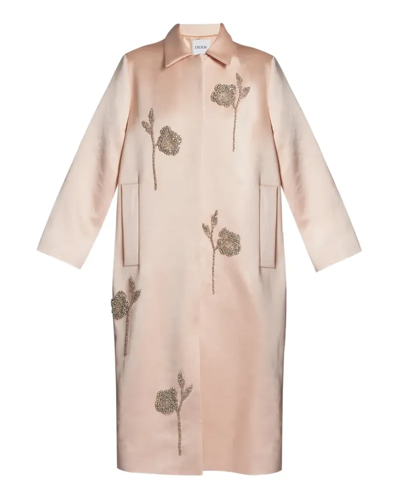Erdem Einreihiger Mantel - Rosa Rosa