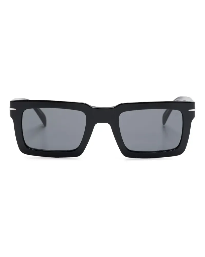 EYEWEAR by DAVID BECKHAM Sonnenbrille mit eckigem Gestell - Schwarz Schwarz