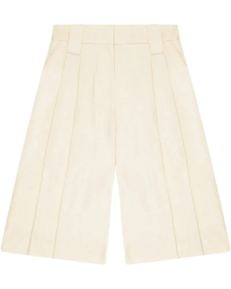 Ganni Shorts mit Faltendetail - Nude Nude