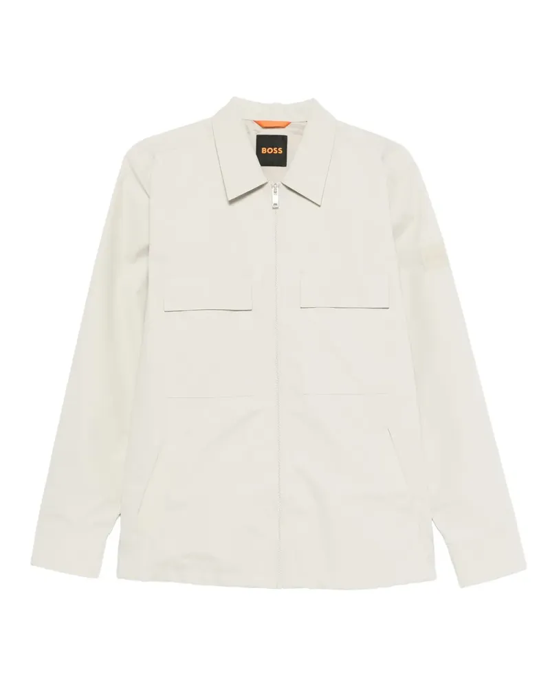 HUGO BOSS Hemdjacke mit Reißverschluss - Nude Nude