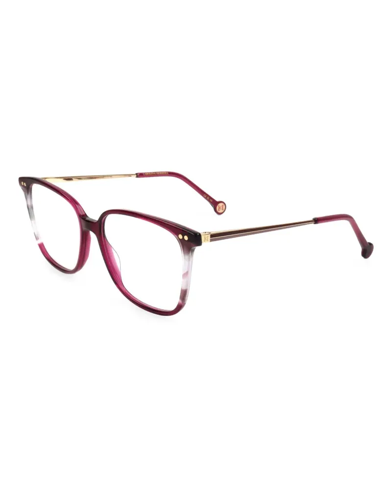 Carolina Herrera New York Eckige Brille in Schildpattoptik - Violett Violett