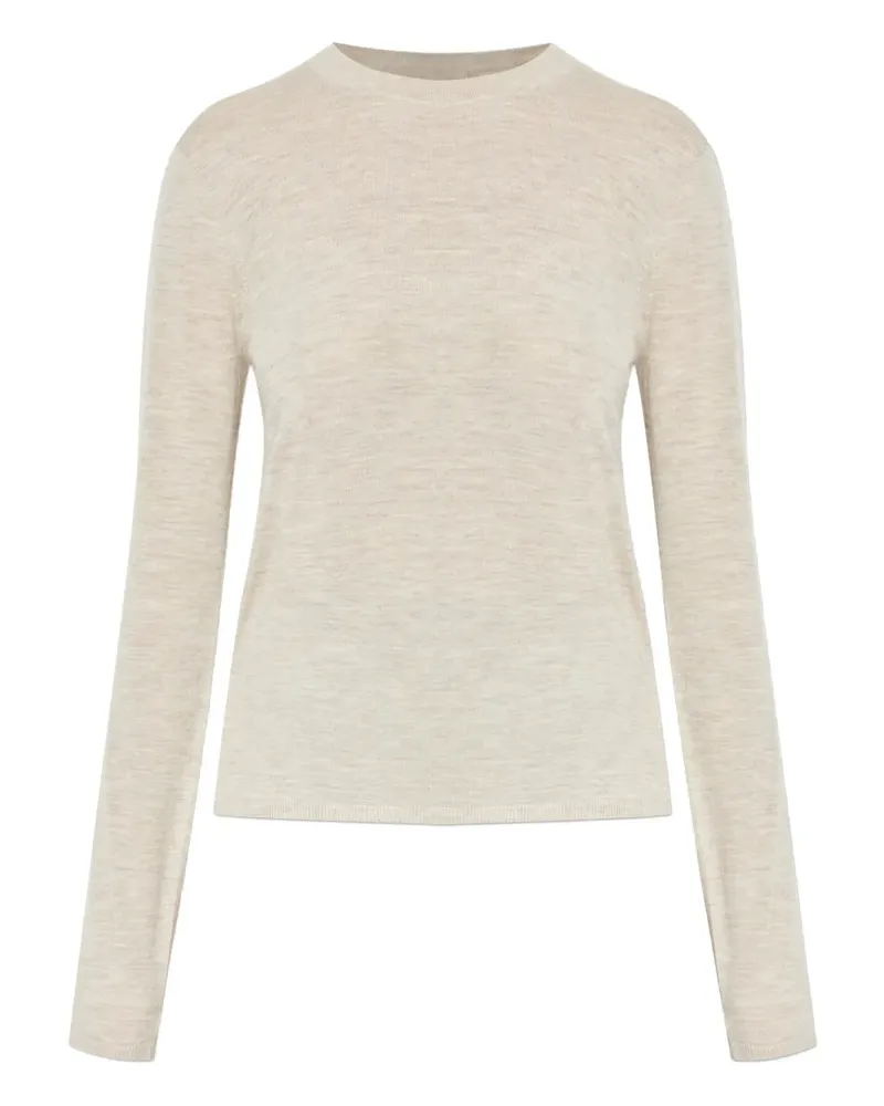 Max Mara Langärmeliger Pittura Pullover - Nude Nude