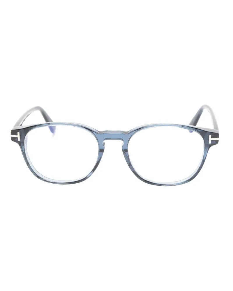 Tom Ford Brille mit T-Logo - Blau Blau