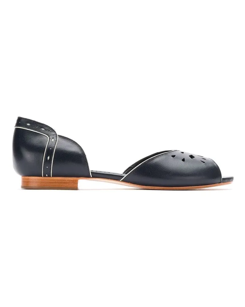 Sarah Chofakian leather ballerinas - Blau Blau