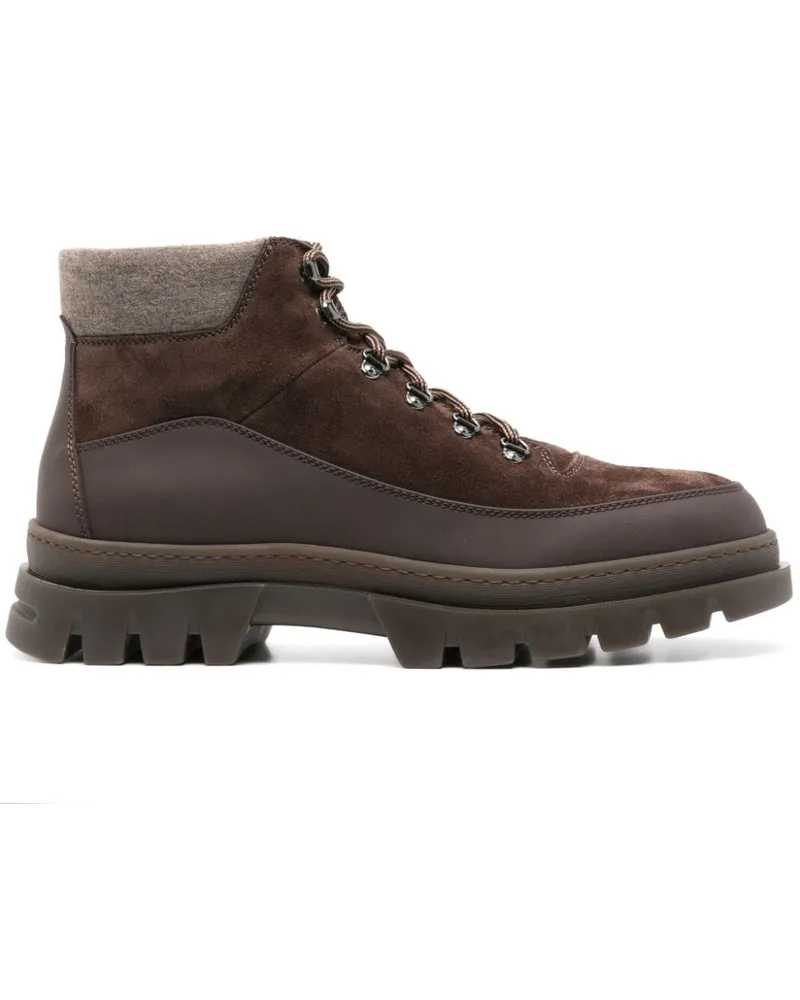 Henderson Fondente Stiefel aus Wildleder Braun