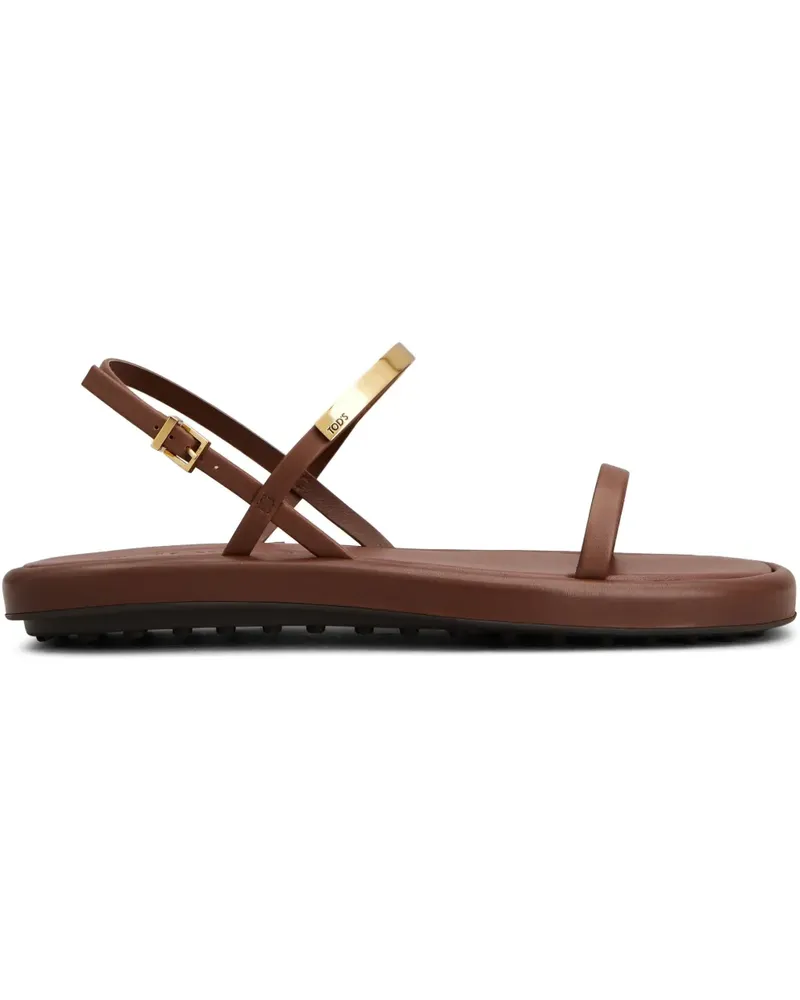 TOD'S Sandalen aus Leder - Braun Braun