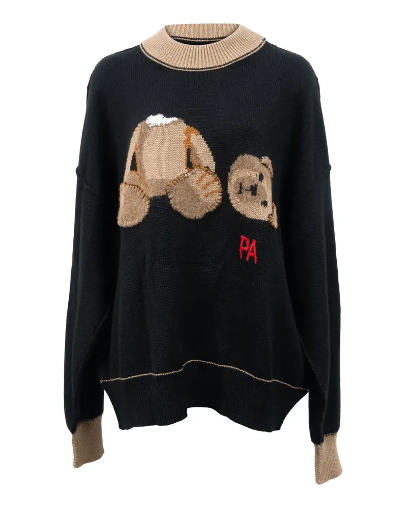 Palm Angels Bear intarsia sweater - Schwarz Schwarz