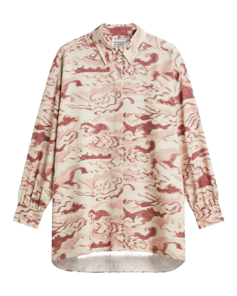 Scotch&Soda ikat-print long-sleeve shirt - Nude Nude