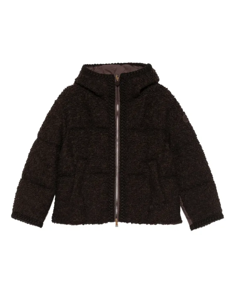 Moncler Cristallin hooded down jacket - Braun Braun