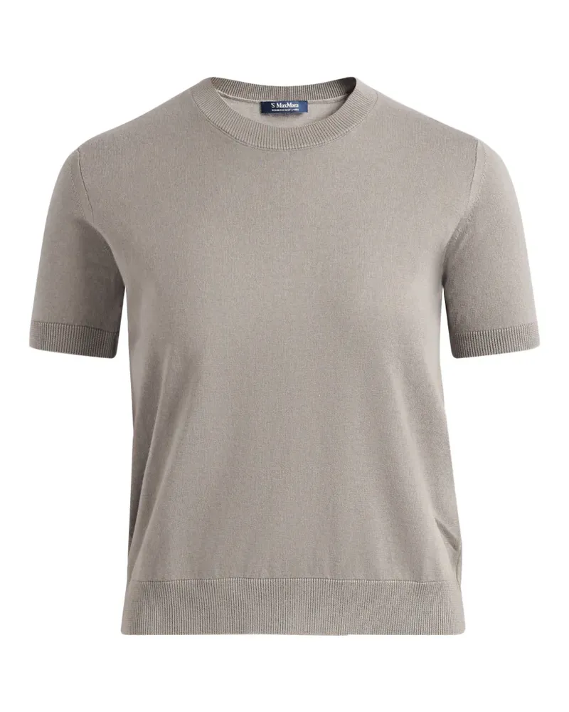 Max Mara Max Mara Gestricktes T-Shirt - Nude Nude