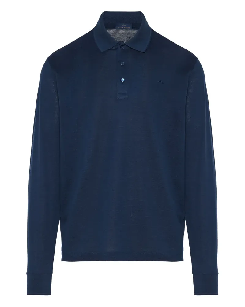 Paul & Shark Langärmeliges Poloshirt - Blau Blau